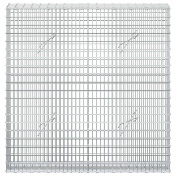 vidaXL Gabión s drôtom 5 mm a sieťou 5x2,5 cm 100x20x100 cm – Obrázok 3