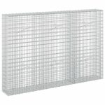 vidaXL Gabión s drôtom 5 mm a sieťou 5x2,5 cm 150x20x100 cm – Obrázok 2