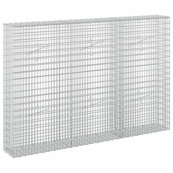 vidaXL Gabión s drôtom 5 mm a sieťou 5x2,5 cm 150x20x100 cm – Obrázok 2