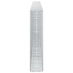 vidaXL Gabión s drôtom 5 mm a sieťou 5x2,5 cm 400x20x100 cm – Obrázok 4