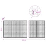 vidaXL Gabión s drôtom 5 mm a sieťou 5x2,5 cm 450x20x100 cm – Obrázok 6