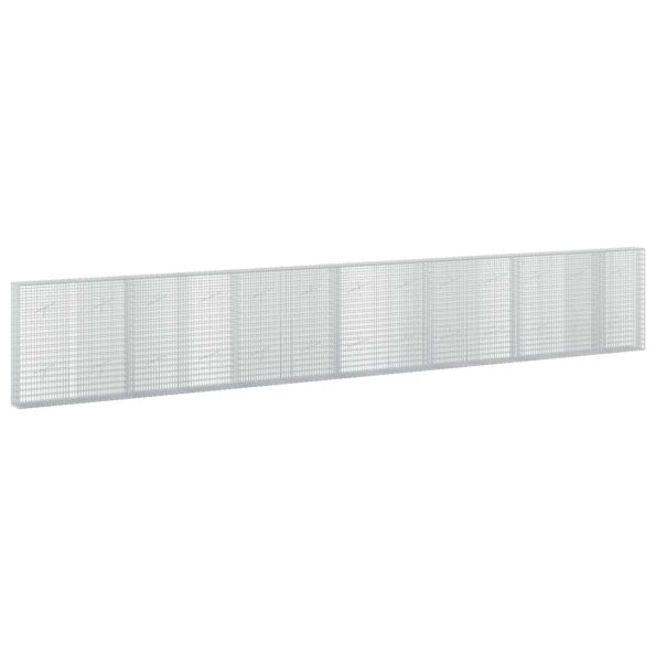 vidaXL Gabión s drôtom 5 mm a sieťou 5x2,5 cm 650x20x100 cm – Obrázok 2