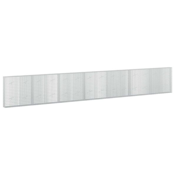 vidaXL Gabión s drôtom 5 mm a sieťou 5x2,5 cm 700x20x100 cm – Obrázok 2