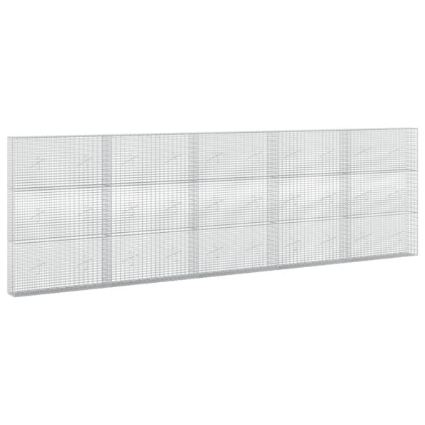 vidaXL Gabión s drôtom 5 mm a sieťou 5x2,5 cm 500x20x150 cm – Obrázok 2