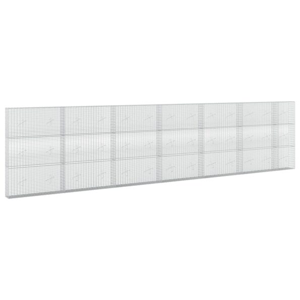 vidaXL Gabión s drôtom 5 mm a sieťou 5x2,5 cm 650x20x150 cm – Obrázok 2
