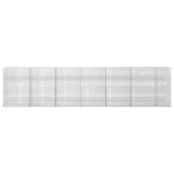 vidaXL Gabión s drôtom 5 mm a sieťou 5x2,5 cm 650x20x150 cm – Obrázok 3