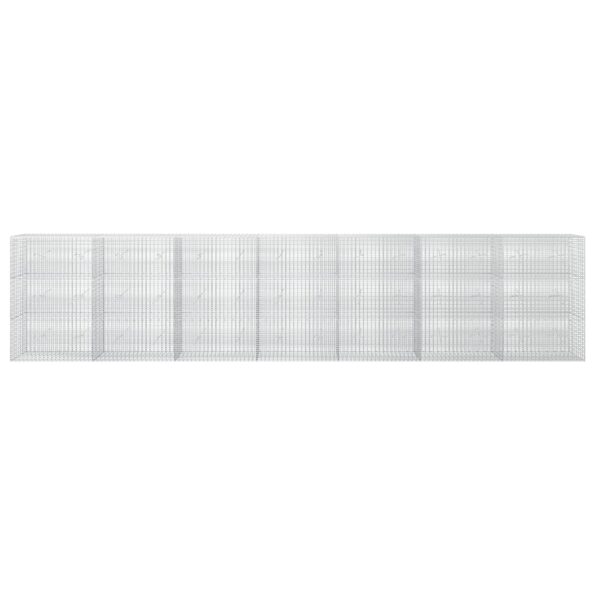 vidaXL Gabión s drôtom 5 mm a sieťou 5x2,5 cm 700x20x150 cm – Obrázok 3