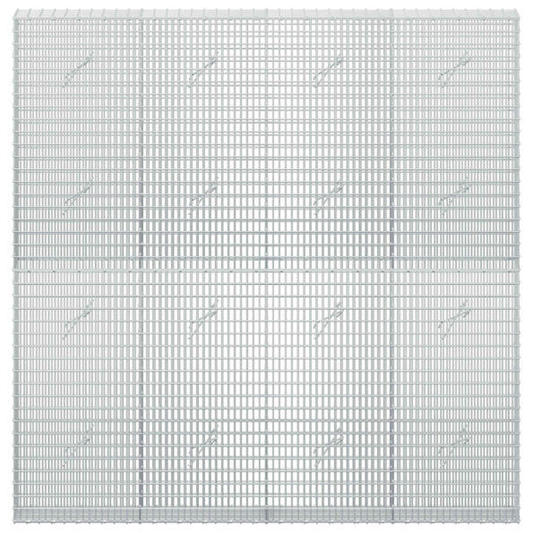 vidaXL Gabión s drôtom 5 mm a sieťou 5x2,5 cm 200x20x200 cm – Obrázok 3