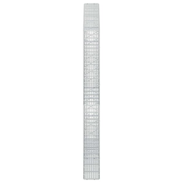 vidaXL Gabión s drôtom 5 mm a sieťou 5x2,5 cm 200x20x200 cm – Obrázok 4
