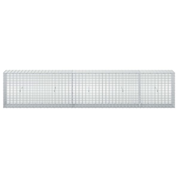 vidaXL Gabión s drôtom 5 mm a sieťou 5x2,5 cm 250x30x50 cm – Obrázok 3