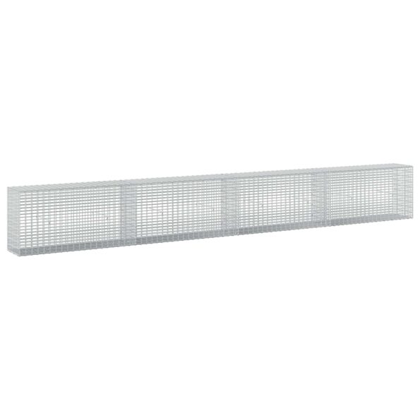 vidaXL Gabión s drôtom 5 mm a sieťou 5x2,5 cm 400x30x50 cm – Obrázok 2