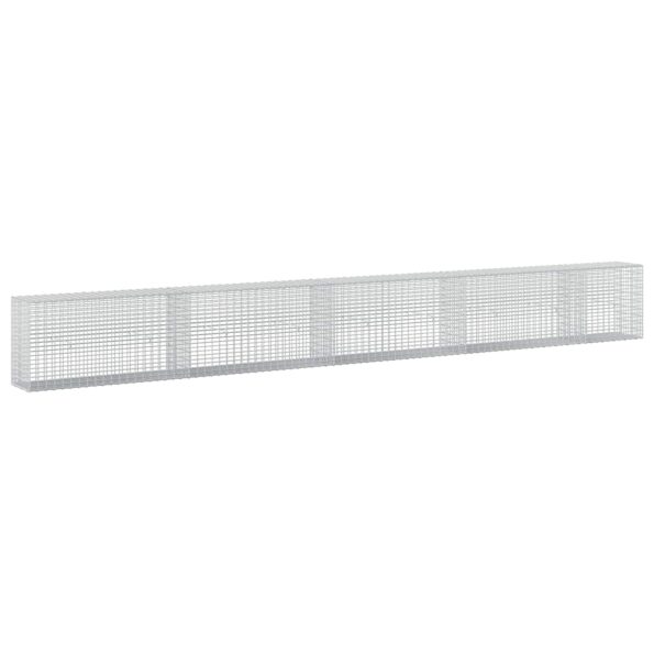 vidaXL Gabión s drôtom 5 mm a sieťou 5x2,5 cm 450x30x50 cm – Obrázok 2
