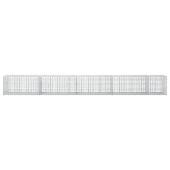 vidaXL Gabión s drôtom 5 mm a sieťou 5x2,5 cm 450x30x50 cm – Obrázok 3
