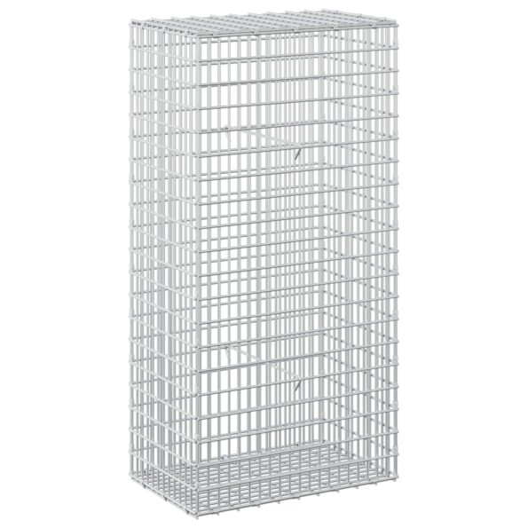 vidaXL Gabión s drôtom 5 mm a sieťou 5x2,5 cm 50x30x100 cm – Obrázok 2