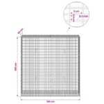 vidaXL Gabión s drôtom 5 mm a sieťou 5x2,5 cm 100x30x100 cm – Obrázok 6