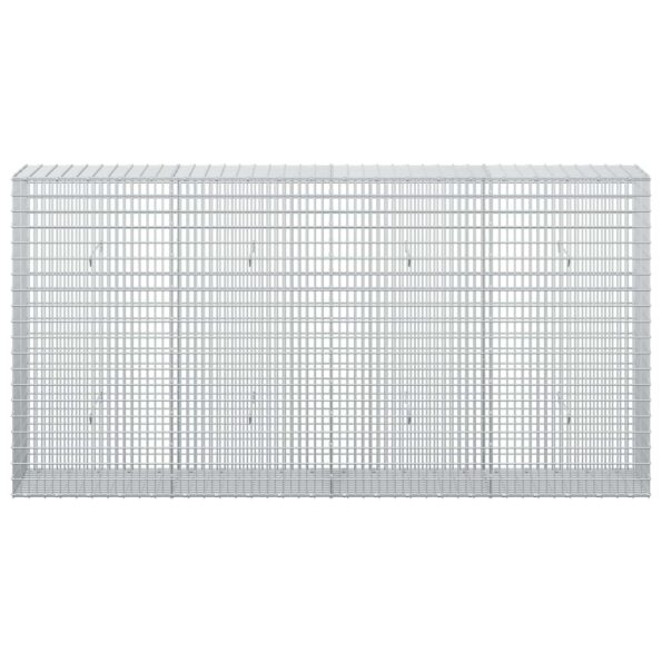 vidaXL Gabión s drôtom 5 mm a sieťou 5x2,5 cm 200x30x100 cm – Obrázok 3