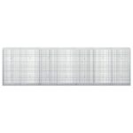 vidaXL Gabión s drôtom 5 mm a sieťou 5x2,5 cm 350x30x100 cm – Obrázok 3
