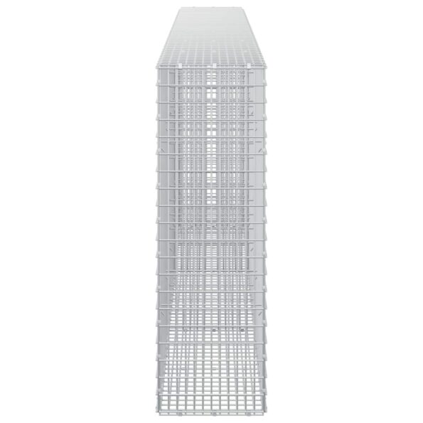 vidaXL Gabión s drôtom 5 mm a sieťou 5x2,5 cm 350x30x100 cm – Obrázok 4