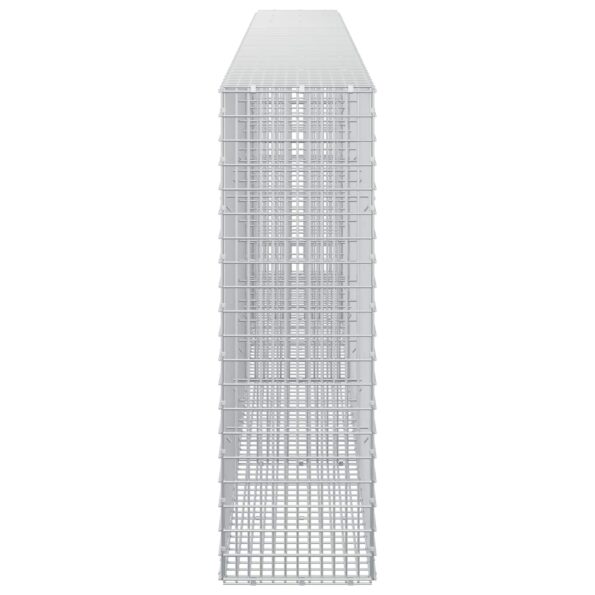 vidaXL Gabión s drôtom 5 mm a sieťou 5x2,5 cm 400x30x100 cm – Obrázok 4