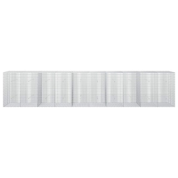 vidaXL Gabión s drôtom 5 mm a sieťou 5x2,5 cm 500x30x100 cm – Obrázok 3
