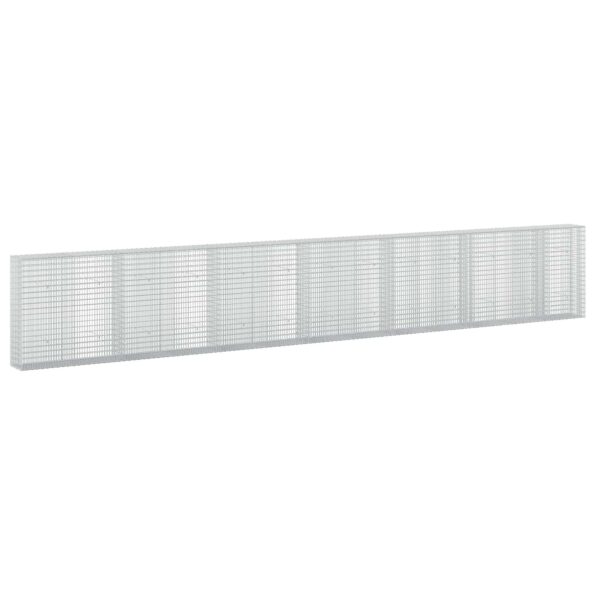 vidaXL Gabión s drôtom 5 mm a sieťou 5x2,5 cm 650x30x100 cm – Obrázok 2