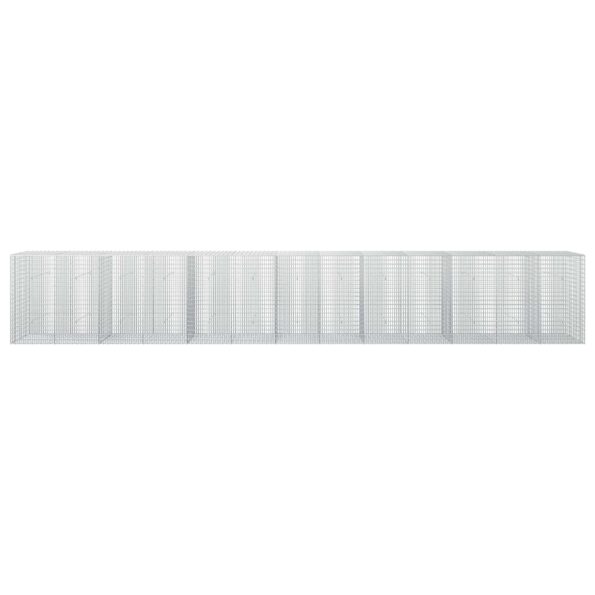 vidaXL Gabión s drôtom 5 mm a sieťou 5x2,5 cm 650x30x100 cm – Obrázok 3