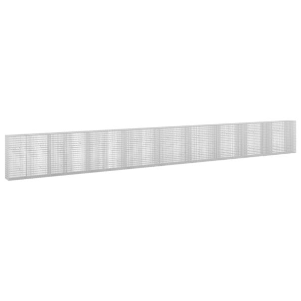 vidaXL Gabión s drôtom 5 mm a sieťou 5x2,5 cm 900x30x100 cm – Obrázok 2