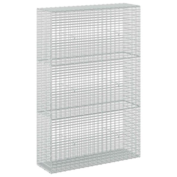 vidaXL Gabión s drôtom 5 mm a sieťou 5x2,5 cm 100x30x150 cm – Obrázok 2
