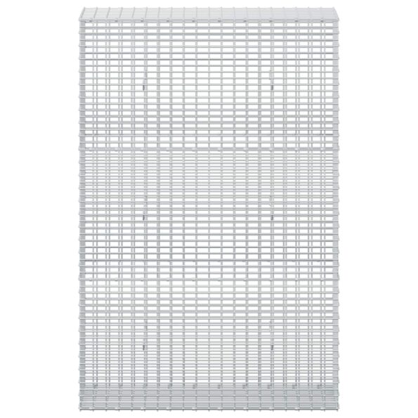 vidaXL Gabión s drôtom 5 mm a sieťou 5x2,5 cm 100x30x150 cm – Obrázok 3