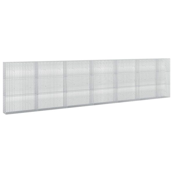 vidaXL Gabión s drôtom 5 mm a sieťou 5x2,5 cm 650x30x150 cm – Obrázok 2