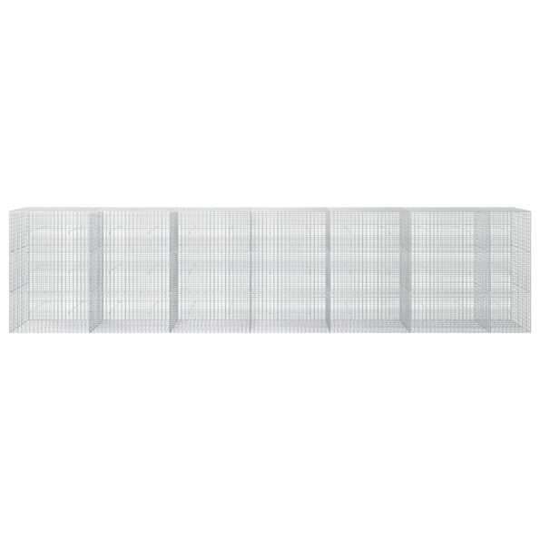 vidaXL Gabión s drôtom 5 mm a sieťou 5x2,5 cm 650x30x150 cm – Obrázok 3