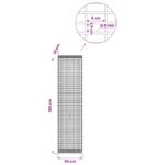 vidaXL Gabión s drôtom 5 mm a sieťou 5x2,5 cm 50x30x200 cm – Obrázok 6