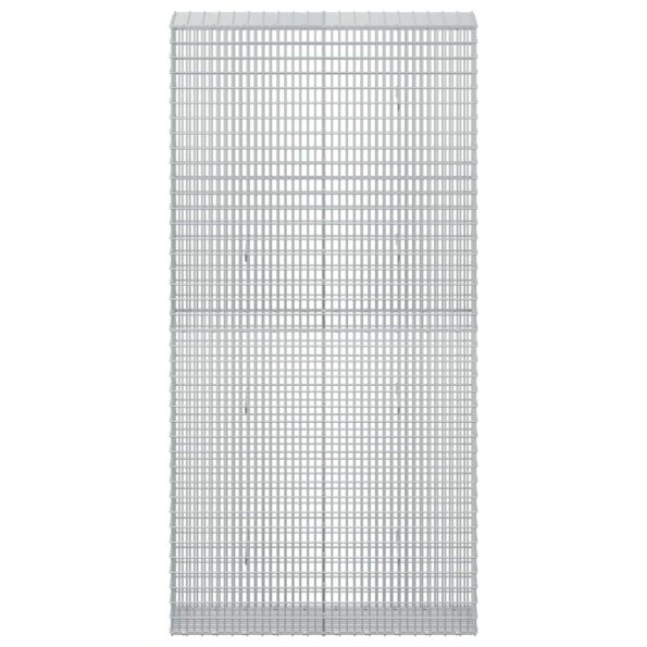 vidaXL Gabión s drôtom 5 mm a sieťou 5x2,5 cm 100x30x200 cm – Obrázok 3