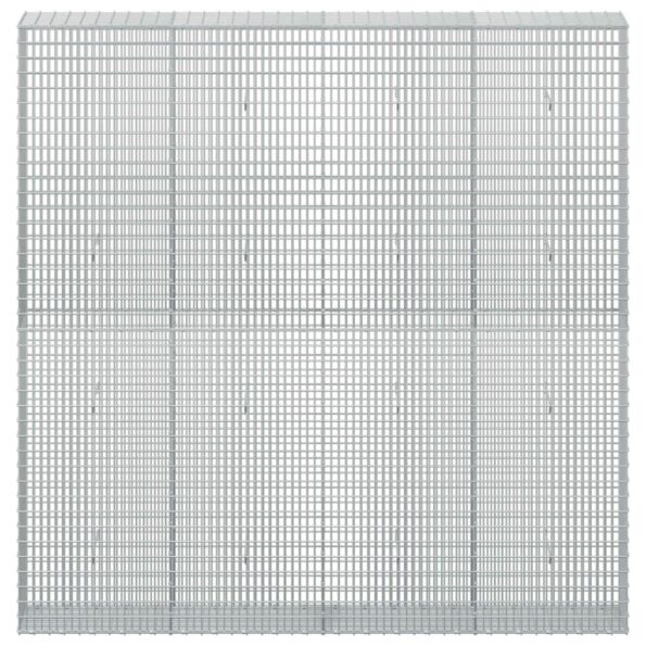 vidaXL Gabión s drôtom 5 mm a sieťou 5x2,5 cm 200x30x200 cm – Obrázok 3
