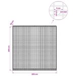 vidaXL Gabión s drôtom 5 mm a sieťou 5x2,5 cm 200x30x200 cm – Obrázok 6