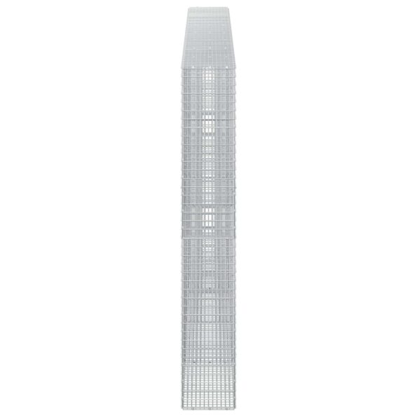 vidaXL Gabión s drôtom 5 mm a sieťou 5x2,5 cm 400x30x200 cm – Obrázok 4