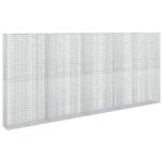 vidaXL Gabión s drôtom 5 mm a sieťou 5x2,5 cm 450x30x200 cm – Obrázok 2