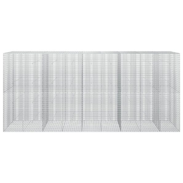 vidaXL Gabión s drôtom 5 mm a sieťou 5x2,5 cm 450x30x200 cm – Obrázok 3