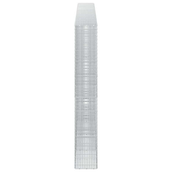 vidaXL Gabión s drôtom 5 mm a sieťou 5x2,5 cm 450x30x200 cm – Obrázok 4