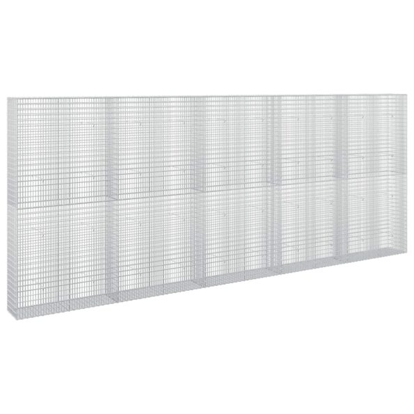 vidaXL Gabión s drôtom 5 mm a sieťou 5x2,5 cm 500x30x200 cm – Obrázok 2