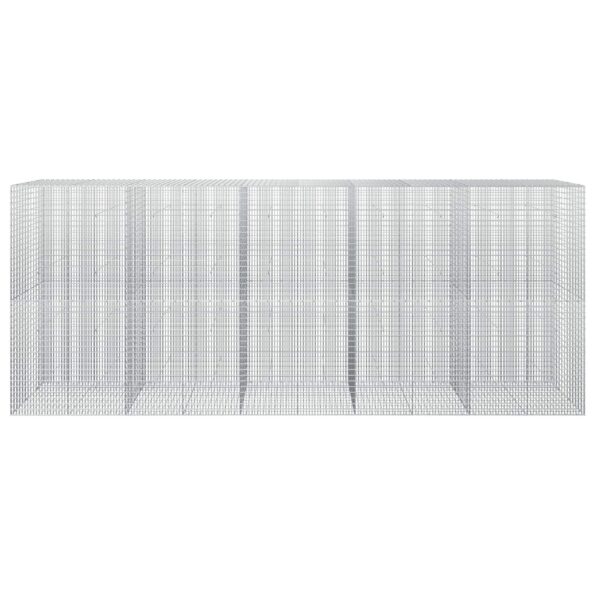 vidaXL Gabión s drôtom 5 mm a sieťou 5x2,5 cm 500x30x200 cm – Obrázok 3