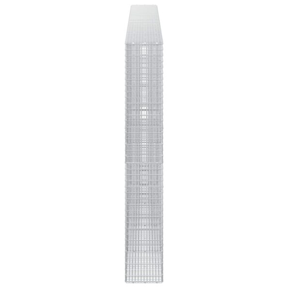 vidaXL Gabión s drôtom 5 mm a sieťou 5x2,5 cm 500x30x200 cm – Obrázok 4