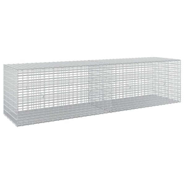 vidaXL Gabión s drôtom 5 mm a sieťou 5x2,5 cm 200x50x50 cm – Obrázok 2