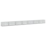 vidaXL Gabión s drôtom 5 mm a sieťou 5x2,5 cm 700x50x50 cm – Obrázok 2