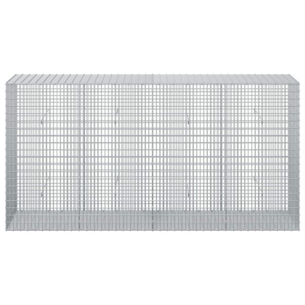 vidaXL Gabión s drôtom 5 mm a sieťou 5x2,5 cm 200x50x100 cm – Obrázok 3