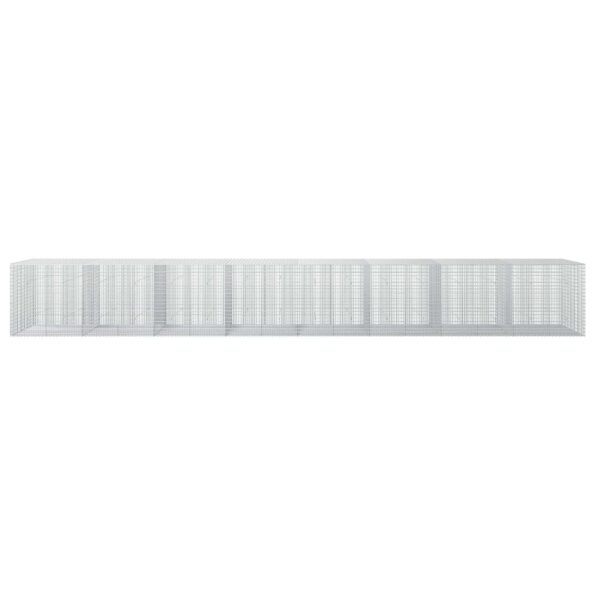 vidaXL Gabión s drôtom 5 mm a sieťou 5x2,5 cm 800x50x100 cm – Obrázok 3