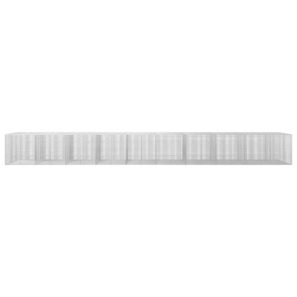 vidaXL Gabión s drôtom 5 mm a sieťou 5x2,5 cm 950x50x100 cm – Obrázok 3