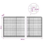 vidaXL Gabión s drôtom 5 mm a sieťou 5x2,5 cm 800x50x150 cm – Obrázok 6