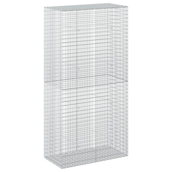 vidaXL Gabión s drôtom 5 mm a sieťou 5x2,5 cm 100x50x200 cm – Obrázok 2
