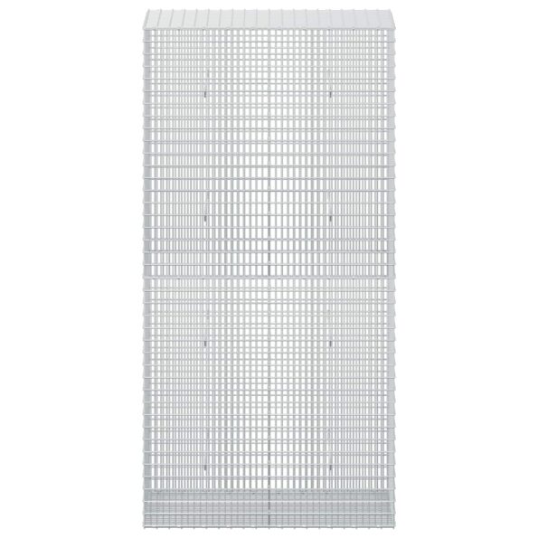 vidaXL Gabión s drôtom 5 mm a sieťou 5x2,5 cm 100x50x200 cm – Obrázok 3